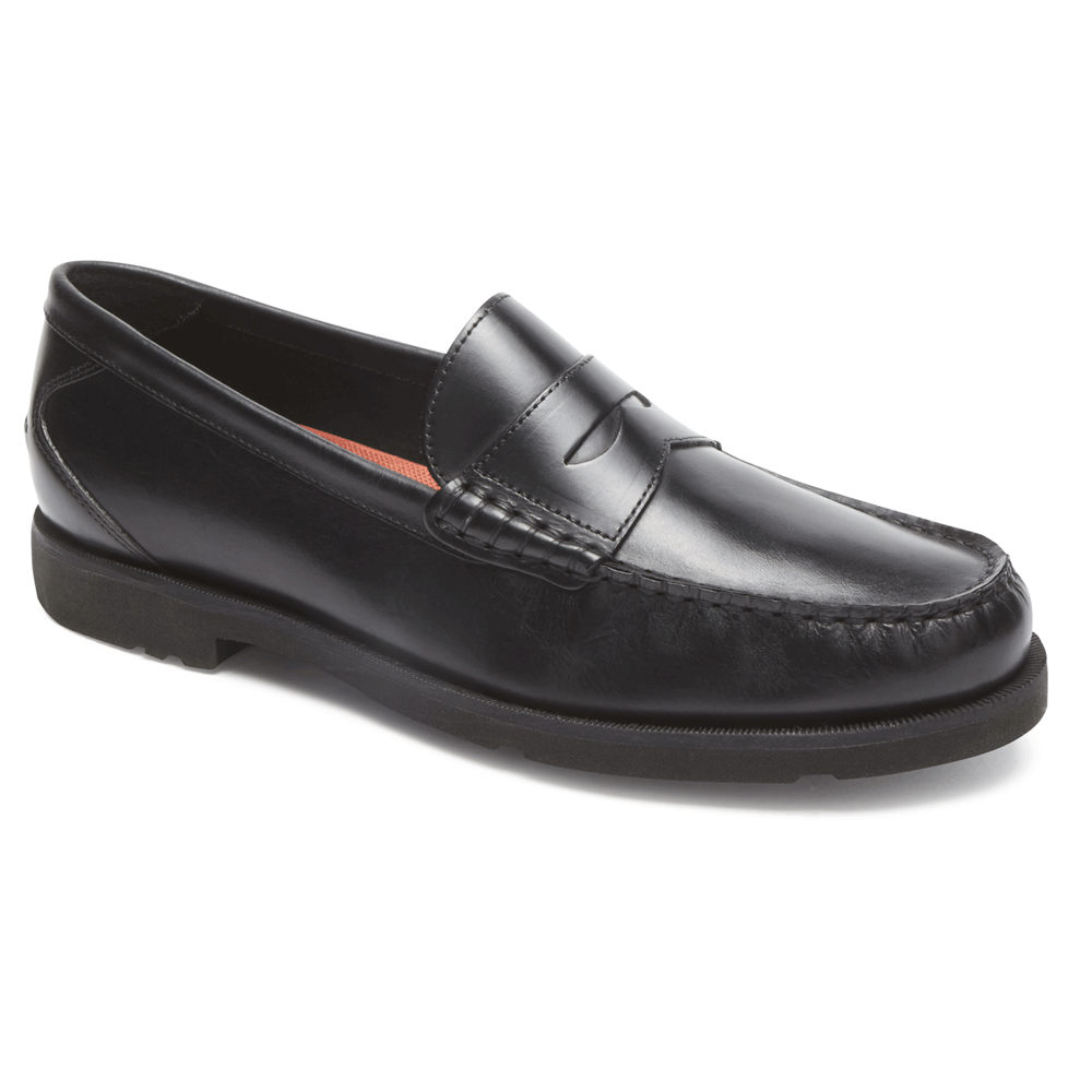 Rockport Singapore Mens Loafers - Modern Prep Penny Black - PM9831074